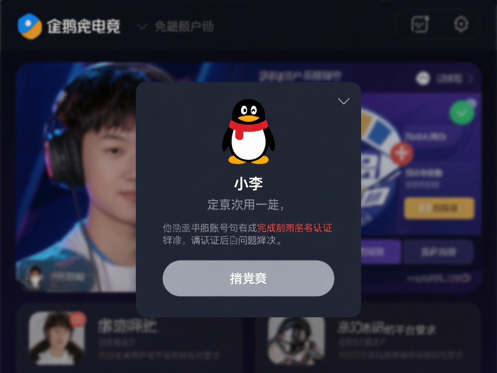 以某位用户的经历为例，小李是一名企鹅电竞的忠实用户