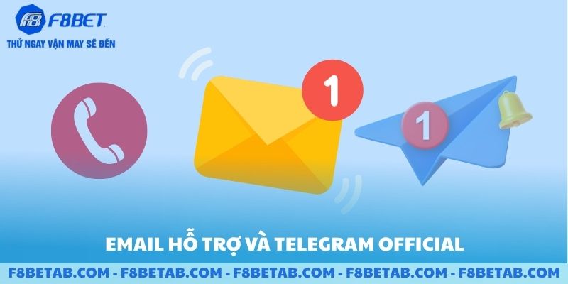 Email hỗ trợ và telegram official
