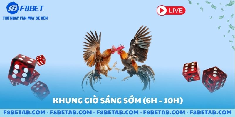 Khung giờ đá gà lúc sáng sớm trên F8BET
