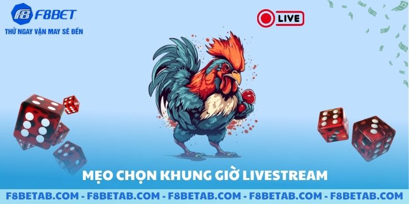 Các mẹo chọn khung giờ đá gà livestream